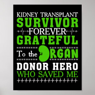 Transplantaat Overlevende orgaan Nierdonor Ontvang Poster