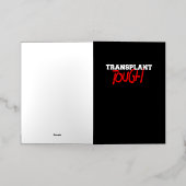 Transplantaat taai folie wenskaart (Buiten Laag)