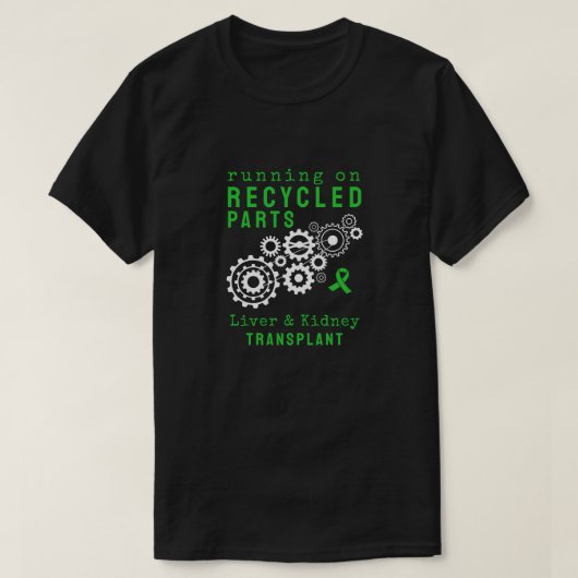 Transplantatie Gerecycleerde onderdelen Steampunk  T-shirt (Design voorkant)
