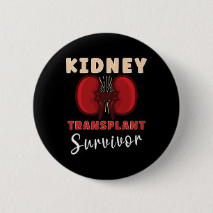 Transplantatie Nierdonor Nierziekte 1 Ronde Button 5,7 Cm