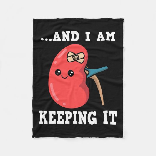 Transplantatie Nierdonor Nierziekte 3 Fleece Deken (Voorkant)