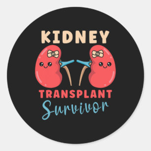 Transplantatie Nierdonor Nierziekte 5 Ronde Sticker