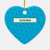  transplantatie orgaandonatie keramisch ornament (Achterkant)