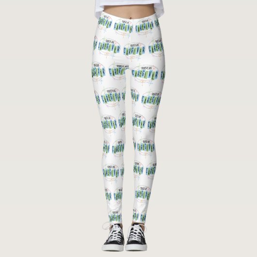 Transplantatie Retrostijl van zorgverlener Leggings (Voorkant)