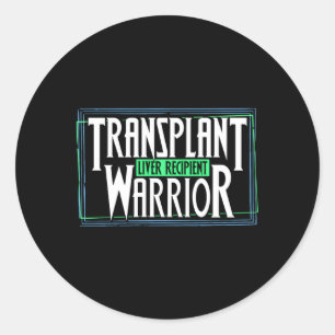 Transplantatie strijder Een ontvanger van een leve Ronde Sticker