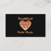 Transplantatie Verpleegkundige Magic Nieren Longch Visitekaartje (Achterkant)