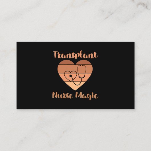 Transplantatie Verpleegkundige Magic Nieren Longch Visitekaartje (Voorkant)