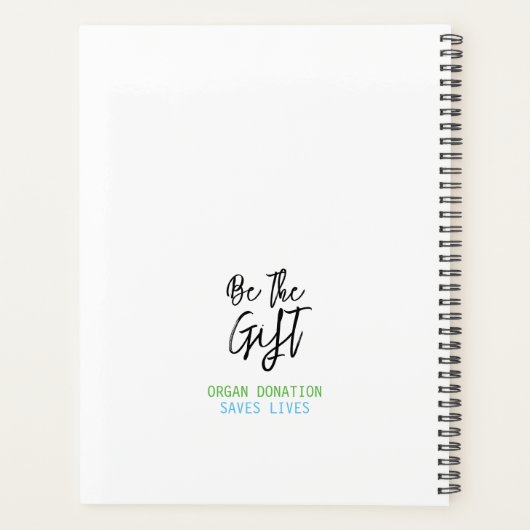 Transplanteer Survivor Green Ribbon Custom Planner (Achterkant)