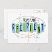 Transplantontvanger van retroflectief ontwerp briefkaart (Voorkant / Achterkant)