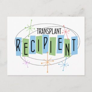 Transplantontvanger van retroflectief ontwerp briefkaart
