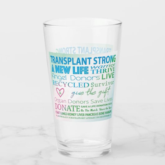 Transplantsterk nieuw levensontwerp glas (Achterkant)