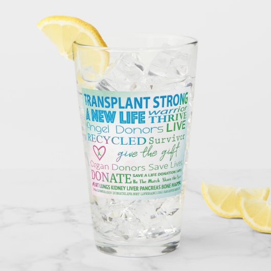 Transplantsterk nieuw levensontwerp glas (Voorkant ijs)
