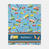 Transport Blue. Fleece Deken (Voorkant)