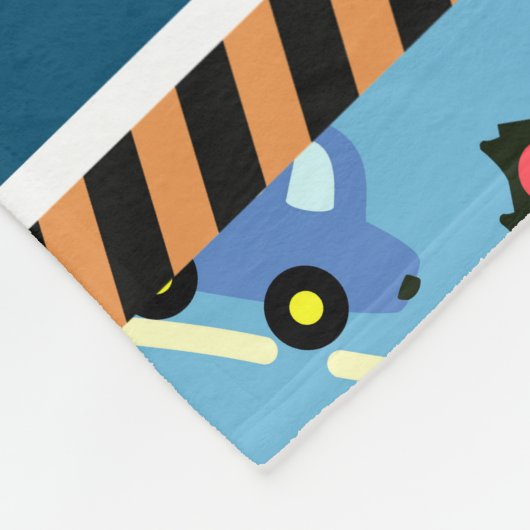 Transport Blue. Fleece Deken (Hoek)