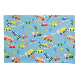 Transport Blue. Kussensloop