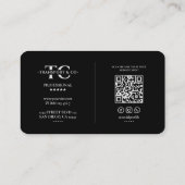 Transport Driver Auto Auto Zilver Zwart Modern Visitekaartje (Achterkant)