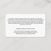 Transport logistieke voertuigen visitekaartje (Achterkant)