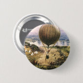  transport, luchtballonvaarders ronde button 5,7 cm (Voorkant /achterkant)