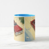 transport, rode converteerbare autoband mok (Midden)