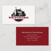 Transport Semi Trucking Company Visitekaartje (Voorkant / Achterkant)