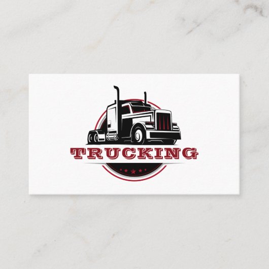 Transport Semi Trucking Company Visitekaartje (Voorkant)