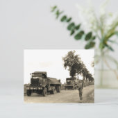 Transport Trucks Normandy 1944 Briefkaart (Staand voorkant)