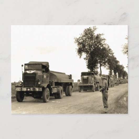 Transport Trucks Normandy 1944 Briefkaart (Voorkant)