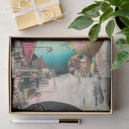  transport uit de twintigste eeuw tissuepapier (Geschenk)