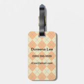 Transportachtergrond Bagagelabel (Achterkant verticaal)