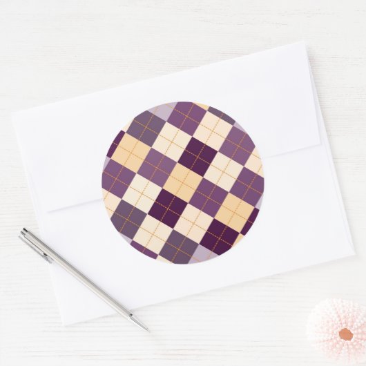 Transportachtergrond Ronde Sticker (Envelop)