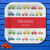 TRANSPORTATIE-BIRTHDAY-INVITATIE PAPIEREN BORDJE