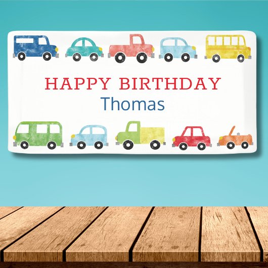 TRANSPORTATIE-BIRTHDAY-INVITATIE SPANDOEK
