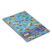 Transportatie Blauw.  Notitieboek (Rechterzijde)