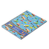 Transportatie Blauw.  Notitieboek (Linkerzijde)