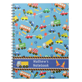 Transportatie Blauw.  Notitieboek