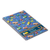 Transportatie Blauw.  Notitieboek (Rechterzijde)