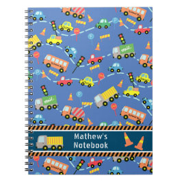 Transportatie Blauw.  Notitieboek