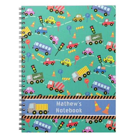 Transportatie Groen.  Notitieboek (Voorkant)