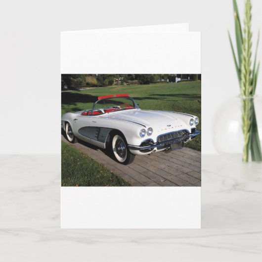 Transportation 077,classic cars,corvette,a classic kaart (Voorkant)