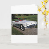 Transportation 077,classic cars,corvette,a classic kaart (Gele Bloem)