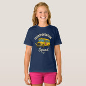 Transportation Squad Terug naar School Buschauffeu T-shirt (Voorkant volledig)