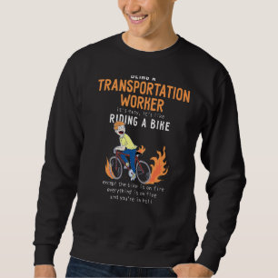 Transportation Worker Like Riding Bike Cyclist Trui
