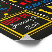 Transportauto's en marendagijsteen voor vrachtwage poster (Hoek)