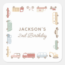 Transportauto's en vrachtwagens Boy Birthday Party