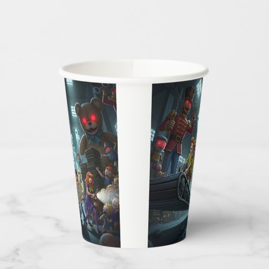 transportband-ramp papieren bekers (Links)