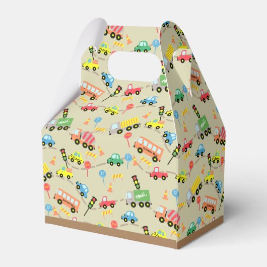 Transportbruin voorhokje bedankdoosjes (Achterkant)