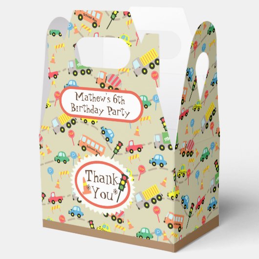 Transportbruin voorhokje bedankdoosjes (Geopend)