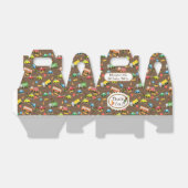 Transportbruin voorhokje bedankdoosjes (Uitgevouwen)