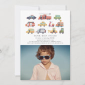 TransportCity Cars Trucks Foto Birthday Kaart (Voorkant)
