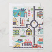 TransportCity Cars Trucks Foto Birthday Kaart (Achterkant)